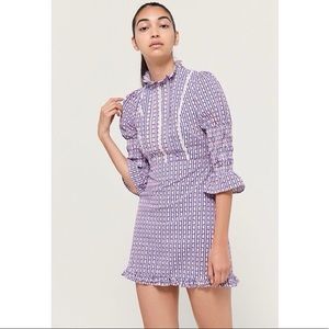 Urban Outfitters x Laura Ashley Maisy Mock Neck Mini Dress